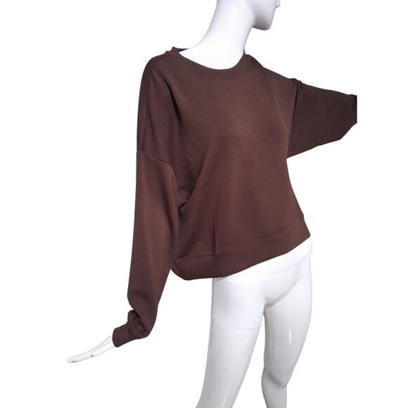 Scoop Womens size M Ultimate Scubaknit Cropped Grungecore Sweatshirt Drop Sleeve - Picture 7 of 11